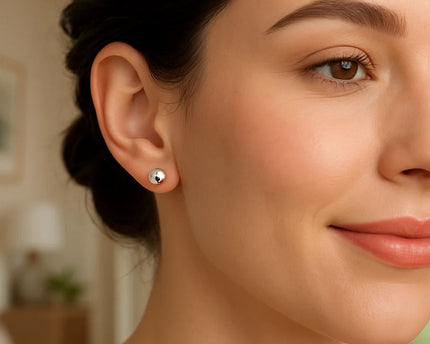 Sterling Silver Ball Stud Earrings (7.00 mm)