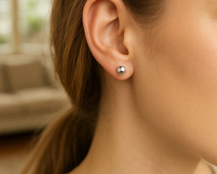 Sterling Silver Ball Stud Earrings (7.00 mm)