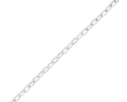 Sterling Silver Squared Paperclip Chain (10.20 mm)