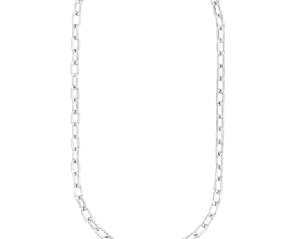 Sterling Silver Squared Paperclip Chain (10.20 mm)