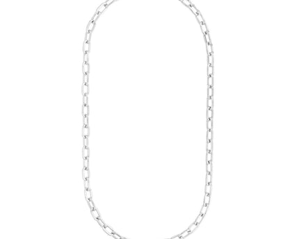 Sterling Silver Squared Paperclip Chain (10.20 mm)
