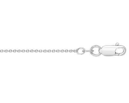Sterling Silver Rhodium Plated Round Cable Chain (1.50 mm)