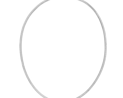 Sterling Silver Rhodium Plated Octagonal Snake Chain (3.00 mm)