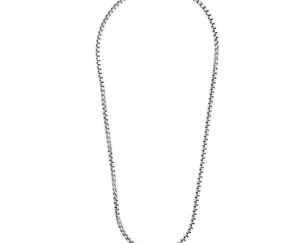 Sterling Silver Rhodium Plated Round Box Chain (5.20 mm)