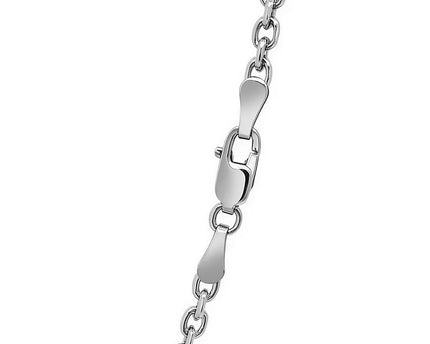 Sterling Silver Rhodium Plated French Cable Chain (3.40 mm)