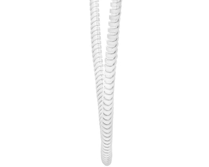 Sterling Silver Rhodium Plated Tubogas Fancy Necklace